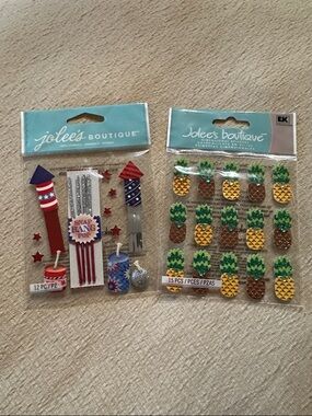 Jolee's Boutique Fireworks & Sparklers / Pineapple Repeats Dimensional Stickers